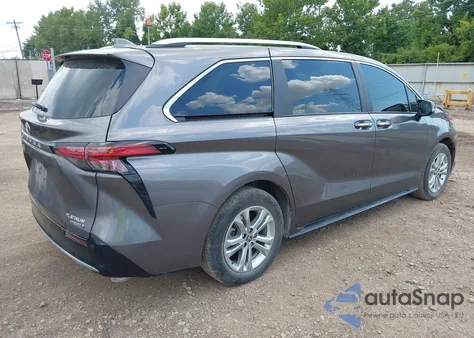 2024 Toyota Sienna Platinum из США, поврежденный, VIN 5TDESKFC3RS143662
